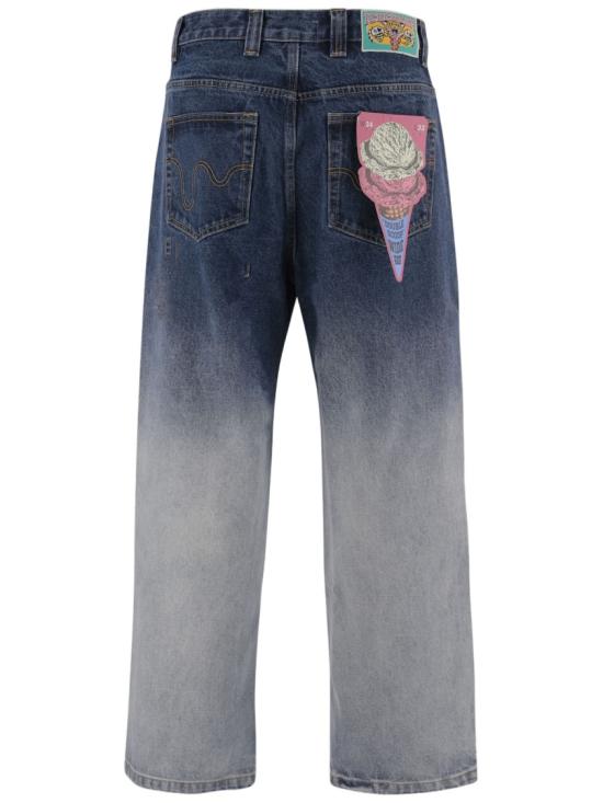 26FW 아이스크림 데님 팬츠 ICDP26267MID WASH BLUE Grey - ICECREAM