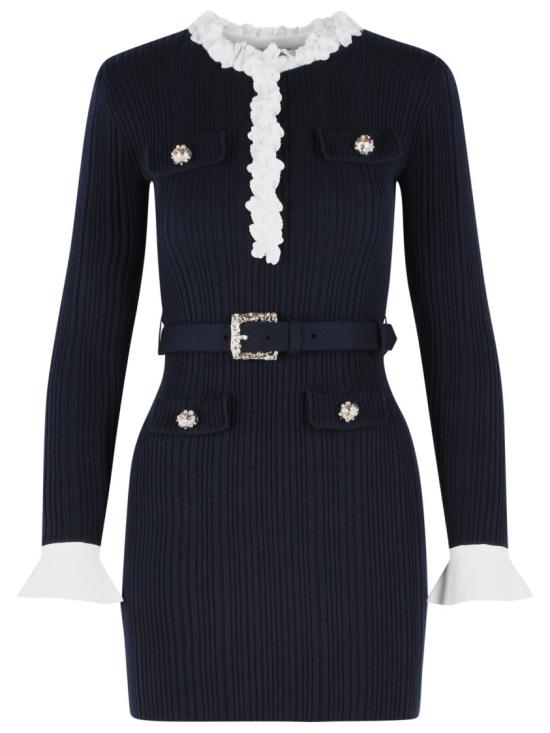 26FW 셀프 포트레이트 숏 원피스 AW26 101S N NAVY Black