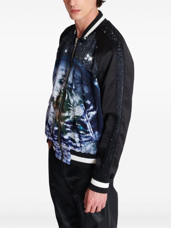  발망 봄버 자켓 EH0TFA00MH00 EAH Black - BALMAIN