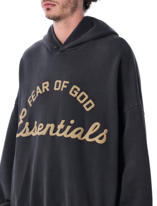 26SS 피어오브갓 후드 티셔츠 192SP264461FFB Black - FEAR OF GOD