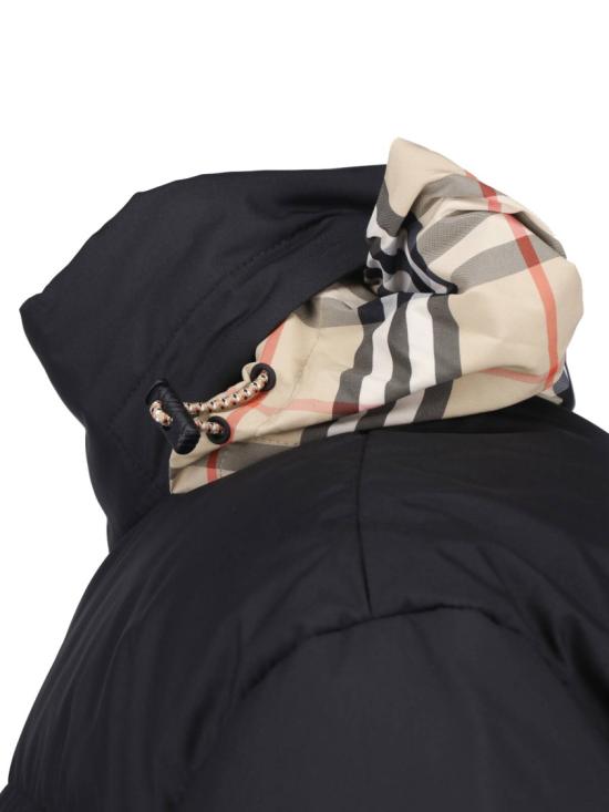 26FW 버버리 체크 테이프 앰블사이드 푸퍼 자켓 8110250A1189 Black - BURBERRY