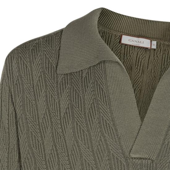 26FW 카날리 폴로 티셔츠 C1240MK02550803 Green - CANALI