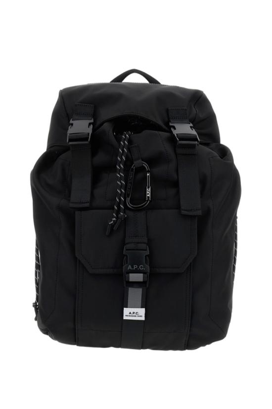26FW 아페쎄 로고 프린트 버클 플랩 백팩 PAAGEH62631LZZ Black