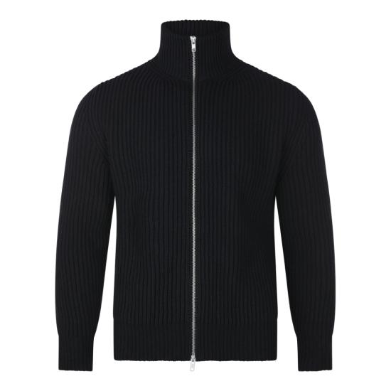 26FW MM6 메종마르지엘라 집업 니트 SH0AM0095M13286900 Black