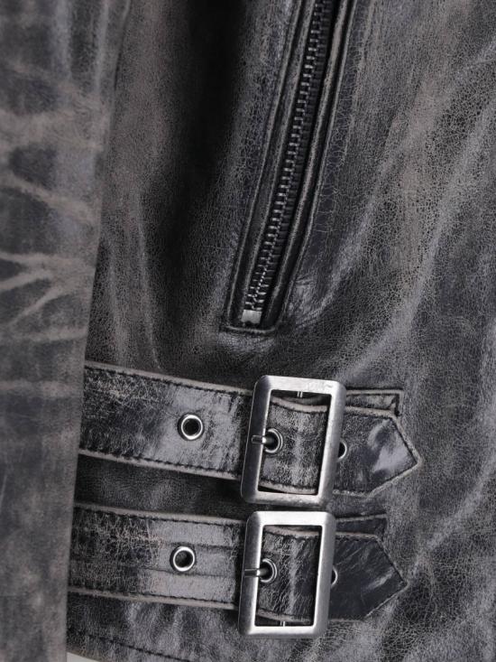 26FW 디젤 가죽 자켓 A22844 0CJCM9XX Black - DIESEL
