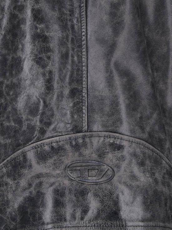 26FW 디젤 가죽 자켓 A22844 0CJCM9XX Black - DIESEL