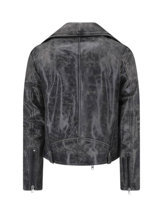 26FW 디젤 가죽 자켓 A22844 0CJCM9XX Black - DIESEL
