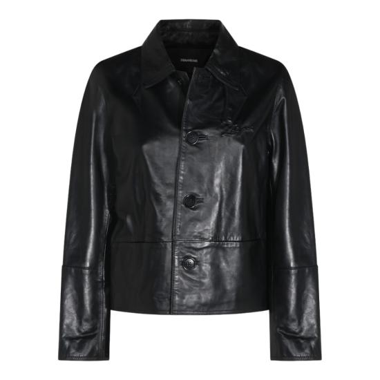26FW 자딕앤볼테르 가죽 자켓 RWOW01288011 Black
