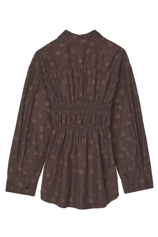 26FW 세실리아 반센 블라우스 26RTW12002BROWN - CECILIE BAHNSEN