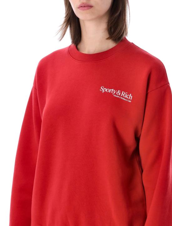 26SS 스포티앤리치 긴팔 티셔츠 ST098710087RE15182 Red - SPORTY & RICH