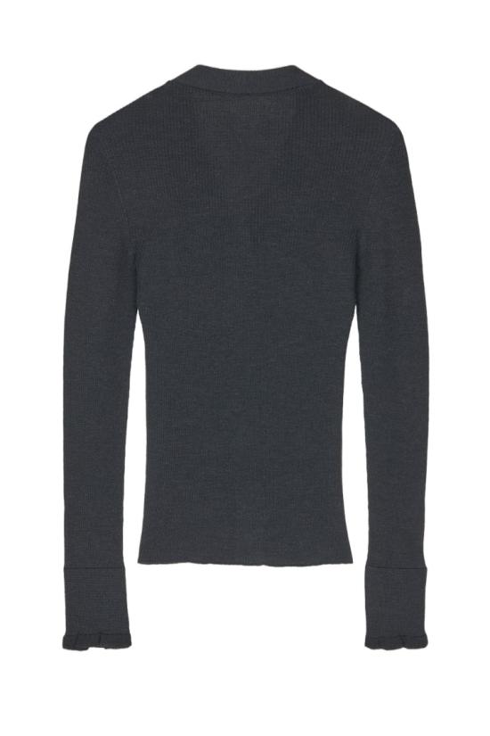 26FW 세실리아 반센 가디건 26KNI52004CHARCOAL Black - CECILIE BAHNSEN
