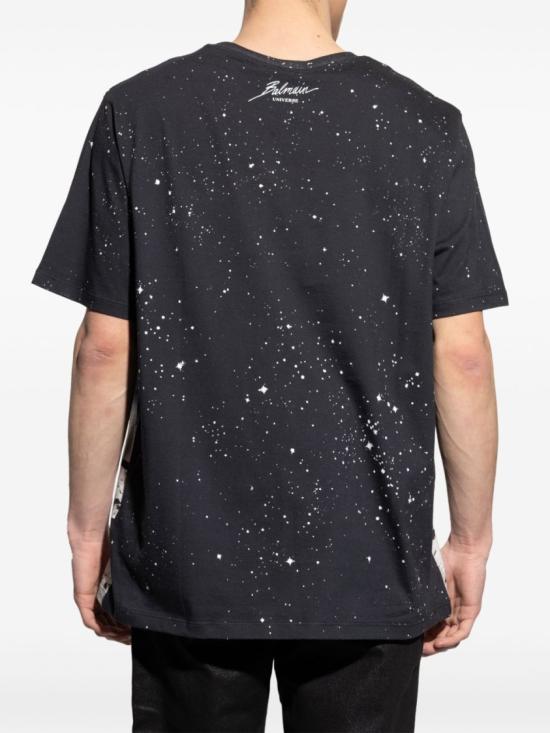 25SS 발망 반팔 티셔츠 EH0EG010GE58 EAH Black - BALMAIN