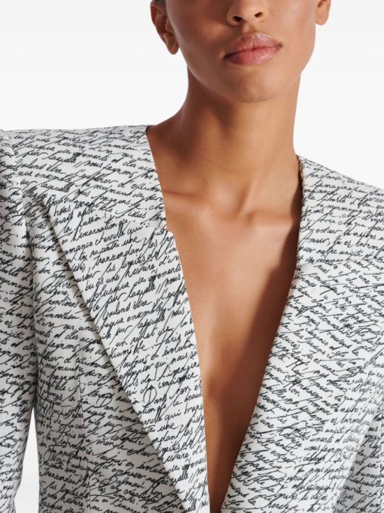  발망 수트 자켓 EF1SE615VH44 GAB White - BALMAIN