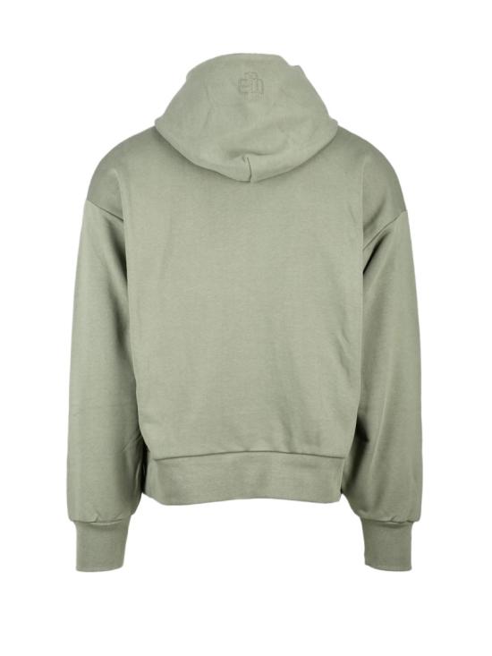  가먼트 워크샵 후드 티셔츠 녹색 면 후드티 - GARMENT WORKSHOP