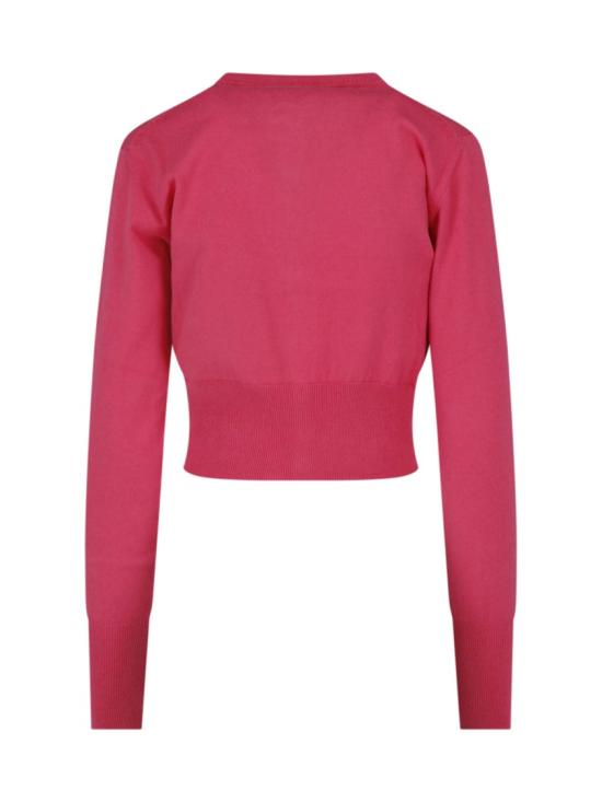 26FW 비비안웨스트우드 베아 크롭드 가디건 1803002U Y001VG406 Pink - VIVIENNE WESTWOOD