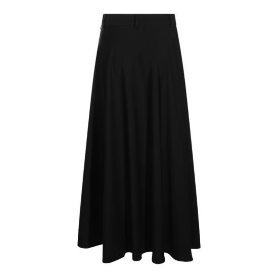 26FW 에르노 롱 스커트 GN000096D126409200 Black - HERNO
