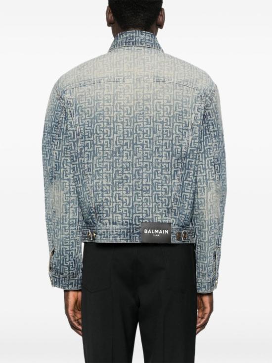 26SS 발망 데님 자켓 GH1TC330DG12 6AW Grey - BALMAIN