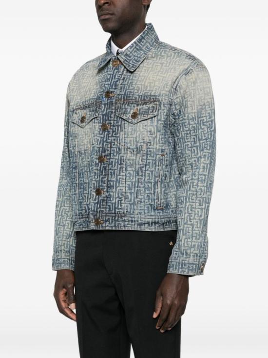 26SS 발망 데님 자켓 GH1TC330DG12 6AW Grey - BALMAIN