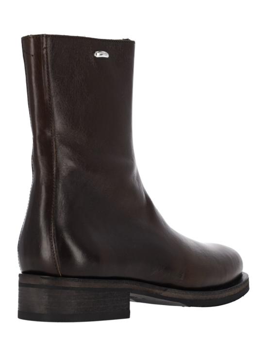 26FW 아워레가시 올리브 가죽 앵클부츠 A2267CDODEEP OLIVE LEATHER Brown - OUR LEGACY