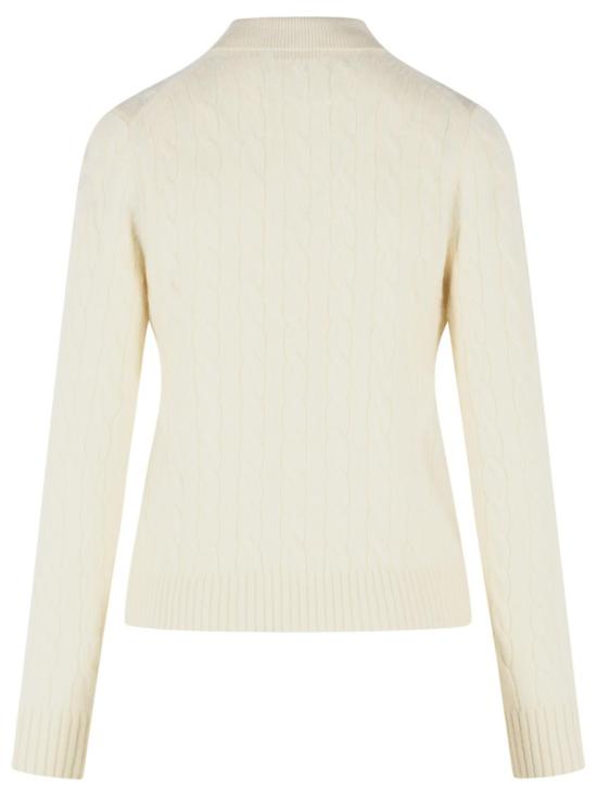 26FW 폴로 랄프로렌 케이블 폴로 니트 211972132 001 Neutrals - POLO RALPH LAUREN