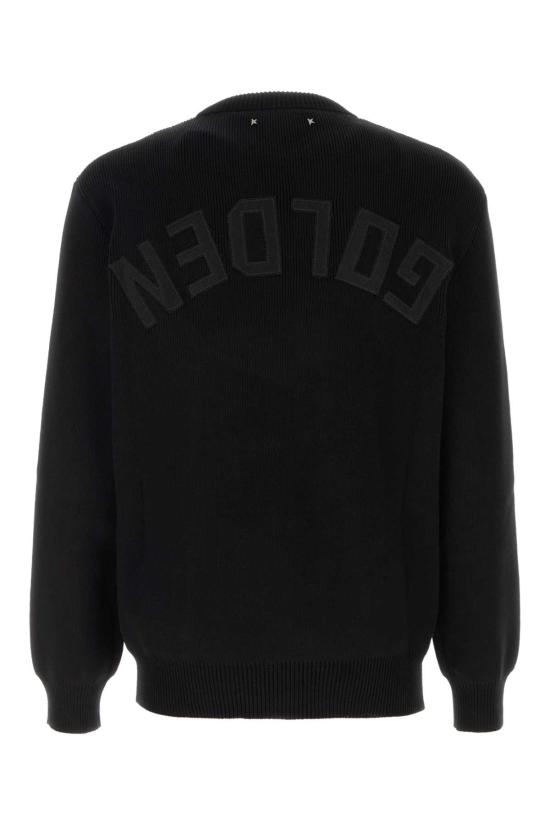 26FW 골든구스 Golden 레터링 밀리터리 크루넥 스웨터 GMP00841P001972 90100 Black - GOLDEN GOOSE
