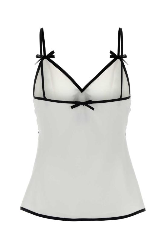 26FW 모스키노 민소매 티셔츠 A08025533 0001 White - MOSCHINO