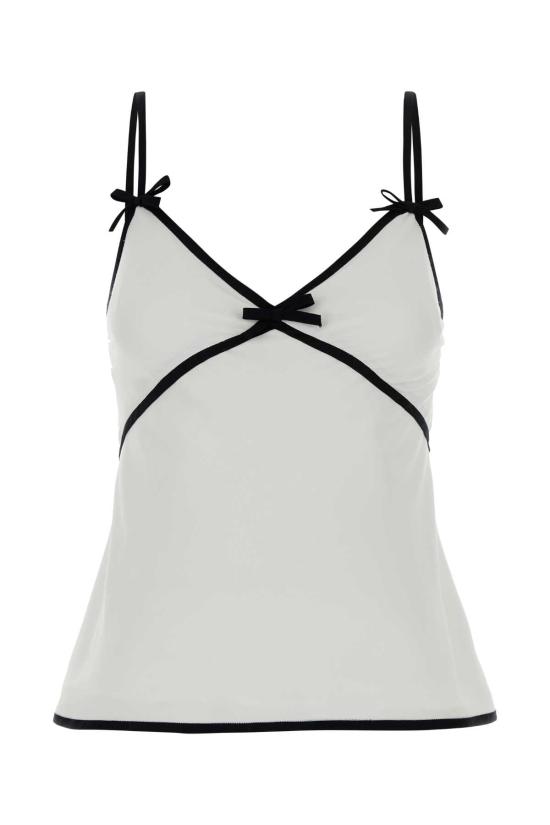 26FW 모스키노 민소매 티셔츠 A08025533 0001 White