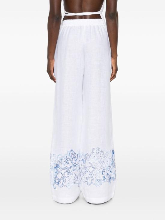 26SS 에르마노 설비노 스트레이트 팬츠 D484P308 ZQRR4814 WHITE - ERMANNO SCERVINO