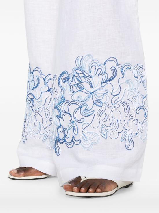 26SS 에르마노 설비노 스트레이트 팬츠 D484P308 ZQRR4814 WHITE - ERMANNO SCERVINO