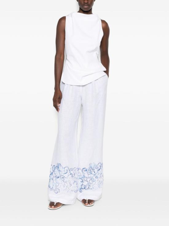 26SS 에르마노 설비노 스트레이트 팬츠 D484P308 ZQRR4814 WHITE - ERMANNO SCERVINO