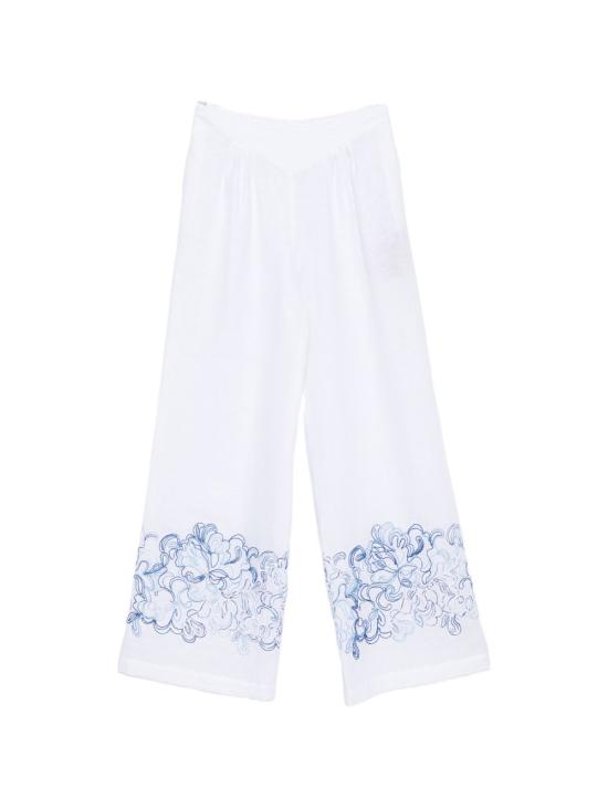 26SS 에르마노 설비노 스트레이트 팬츠 D484P308 ZQRR4814 WHITE
