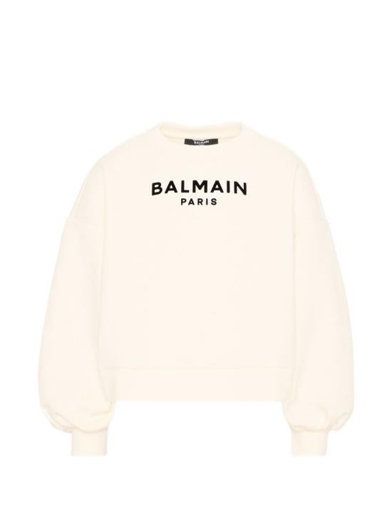 26FW [키즈] 발망 티셔츠 BZ4A50 Z3728102NE Bianco