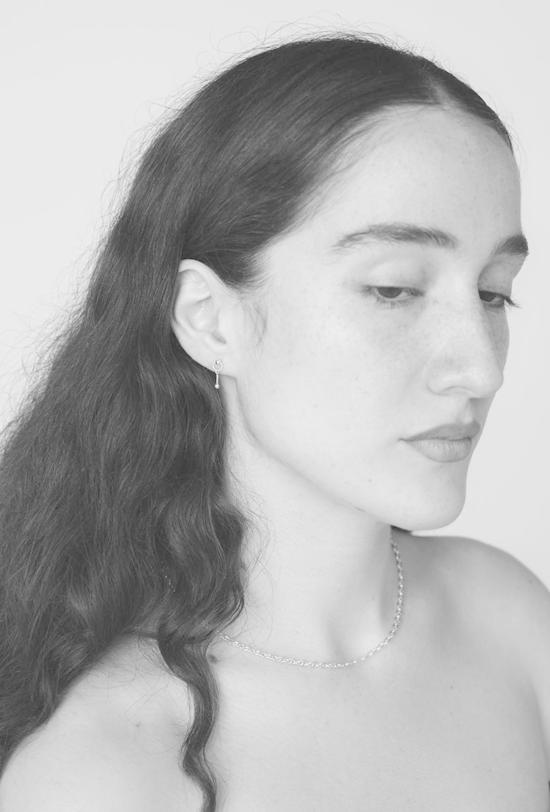  마슬로 주얼리 이어링 릴리어 스터드 귀걸이 실버 - MASLO JEWELRY