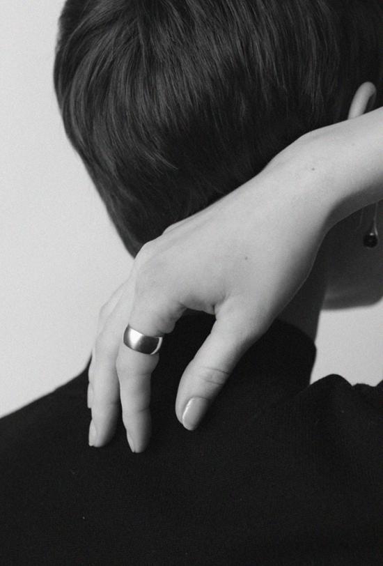  마슬로 주얼리 반지 시가 밴드 링 실버 - MASLO JEWELRY