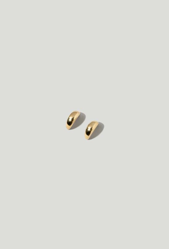 마슬로 주얼리 이어링 크레센트 후프  골드 - MASLO JEWELRY
