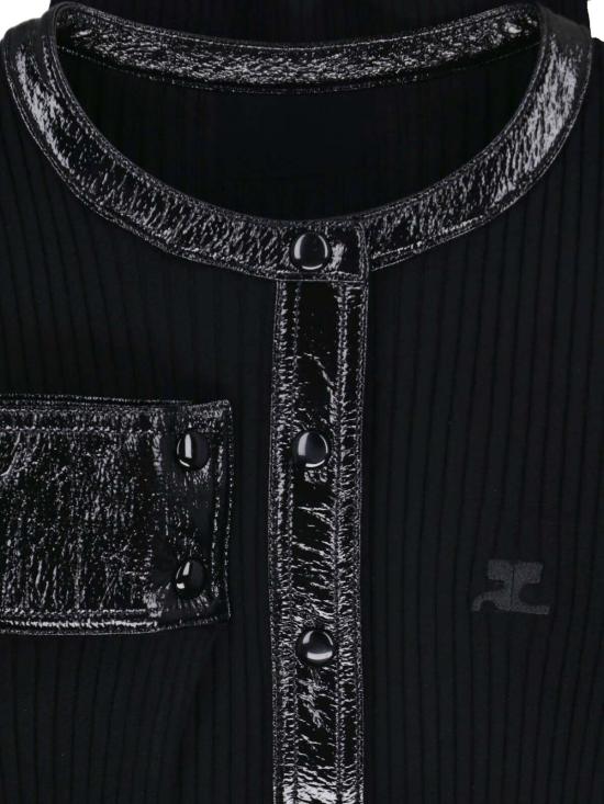 26FW 쿠레쥬 가디건 326MGI056FI0001 9999 Black - COURREGES