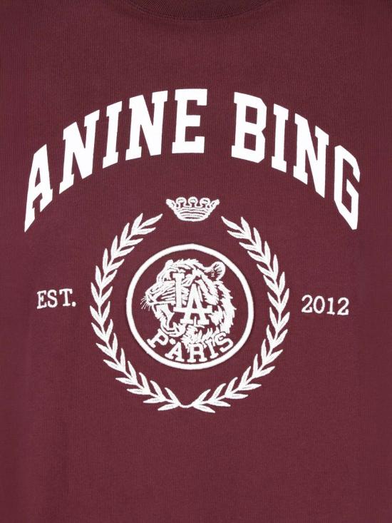 26FW 애니빙 반팔 티셔츠 A 08 12695 BGN28 FIG Red - ANINE BING