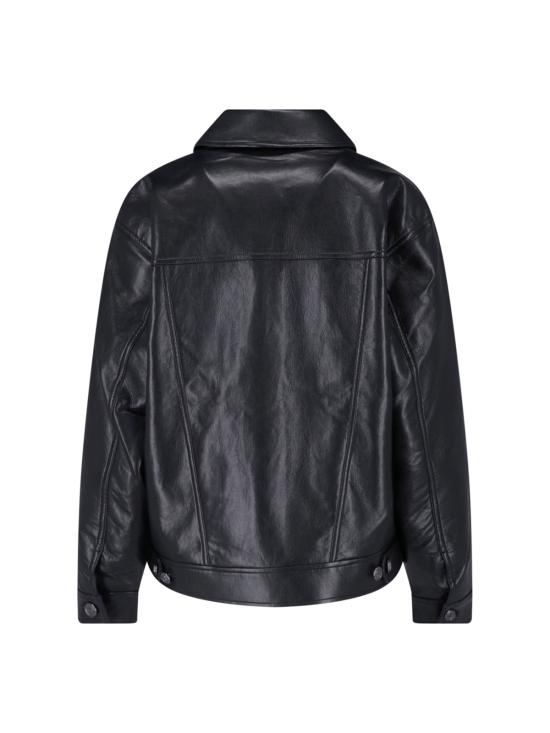 26FW 애니빙 가죽 자켓 A 01 12573 BLK81 BLACK RECYCLED LEATHER - ANINE BING