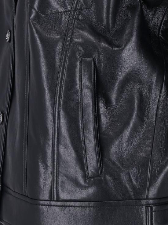 26FW 애니빙 가죽 자켓 A 01 12573 BLK81 BLACK RECYCLED LEATHER - ANINE BING