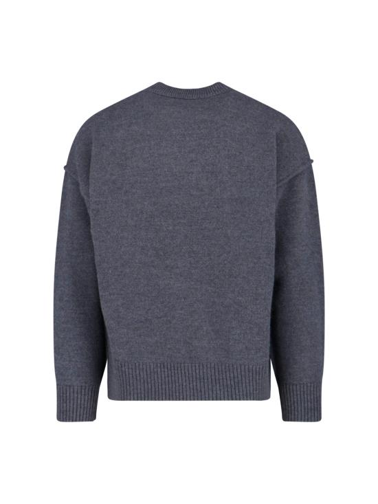 26FW 아미 빅 하트 울 크루넥 스웨터 UKS838 018 084 GREY - AMI