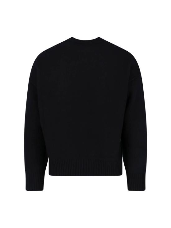 26FW 아미 빅 하트 울 크루넥 스웨터 UKS838 018 009 Black - AMI