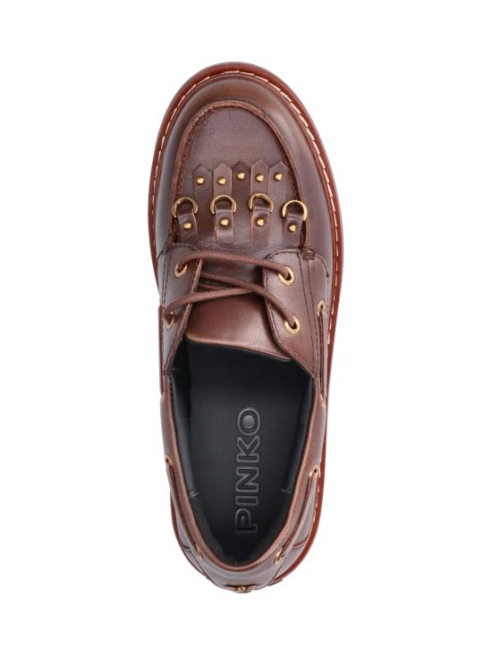 26FW 핑코 로퍼 SD0561P056 L72 Brown - PINKO