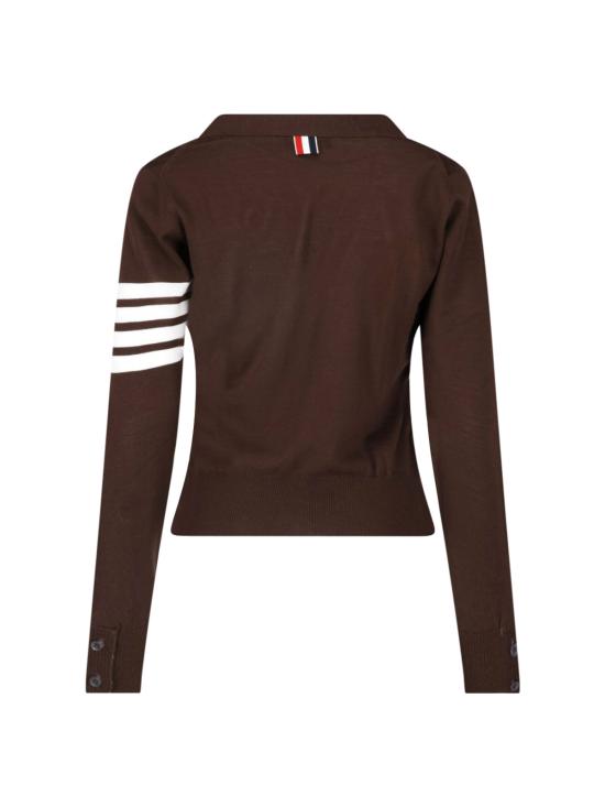26FW 톰브라운 파인 메리노 울 4바 릴렉스 핏 가디건 FKC334A Y1014 208 Brown - THOM BROWNE
