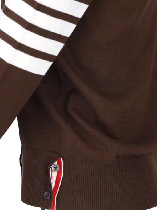26FW 톰브라운 파인 메리노 울 4바 릴렉스 핏 가디건 FKC334A Y1014 208 Brown - THOM BROWNE