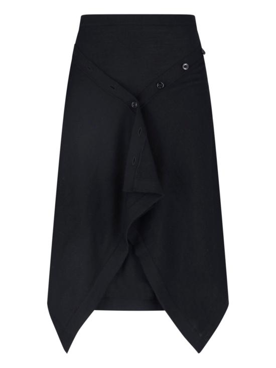 26FW 르메르 미디 스커트 SK1082 LK1063 BK999 Black