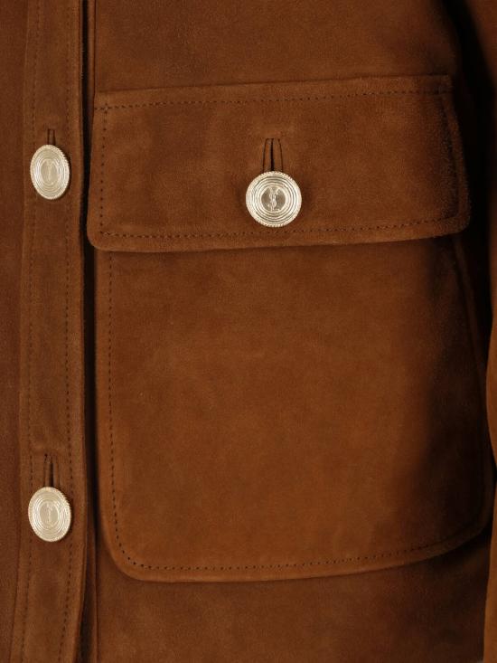26FW 생로랑 자켓 876897 YCUM2 2705 Brown - SAINT LAURENT