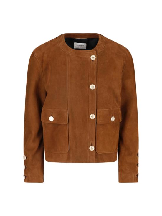 26FW 생로랑 자켓 876897 YCUM2 2705 Brown