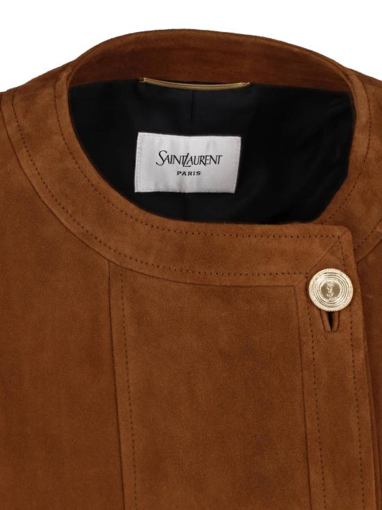 26FW 생로랑 자켓 876897 YCUM2 2705 Brown - SAINT LAURENT