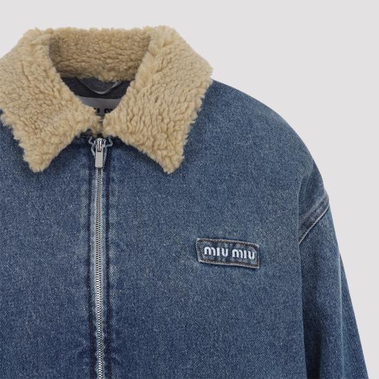 26FW 미우미우 데님 자켓 GWB317SOOO 192U F0008 BLEU - MIU MIU