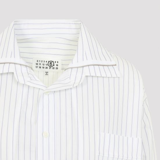 26FW MM6 메종마르지엘라 셔츠 S52DT0066 M36012 001F WHITE BLUE - MM6 MAISON MARGIELA